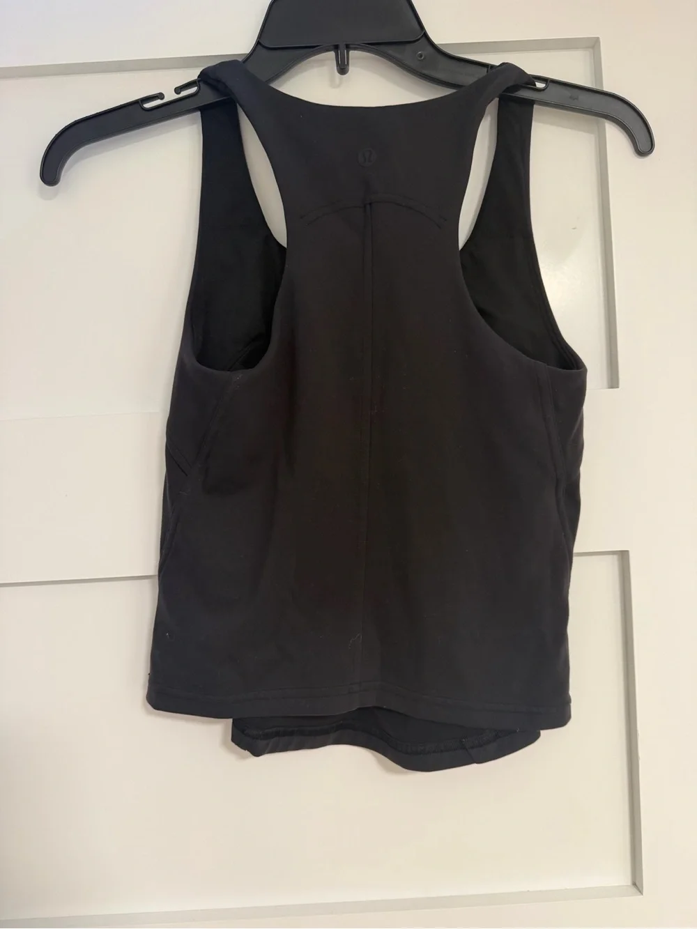lululemon athletica Black Athletic Tank Top with Scoop Neck